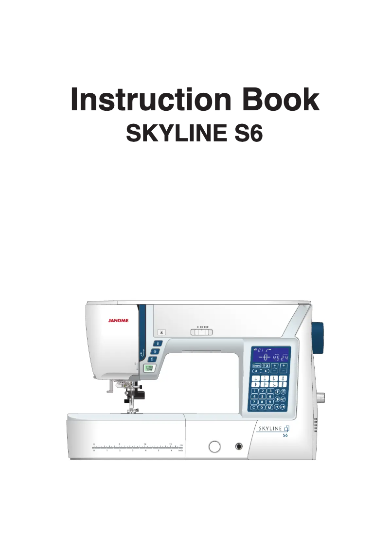 Page n°1 - Manuel utilisateur Janome Skyline S6