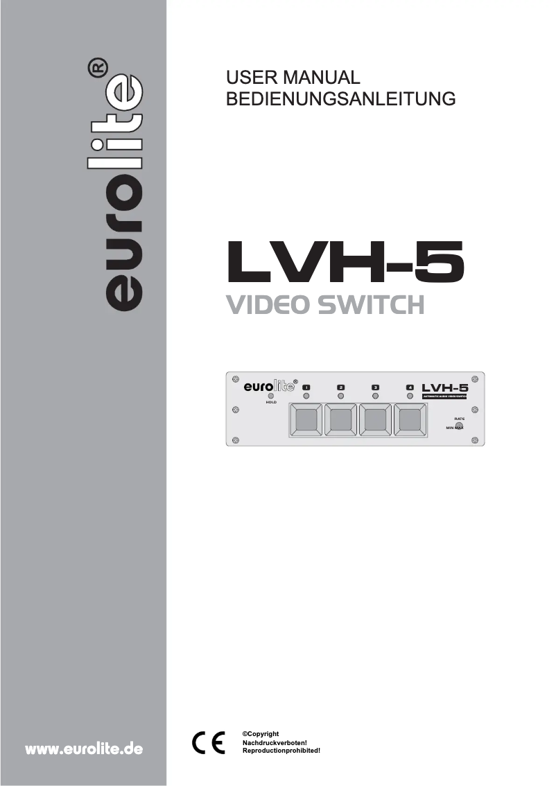 Page n°1 - Manuel utilisateur Eurolite LVH-5