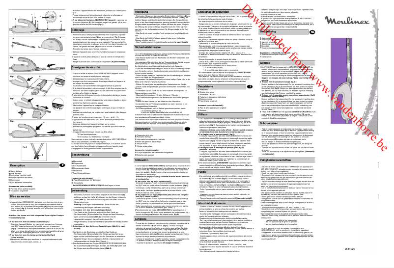 Page n°1 - Manuel utilisateur Moulinex Secanto 2 DJAC41