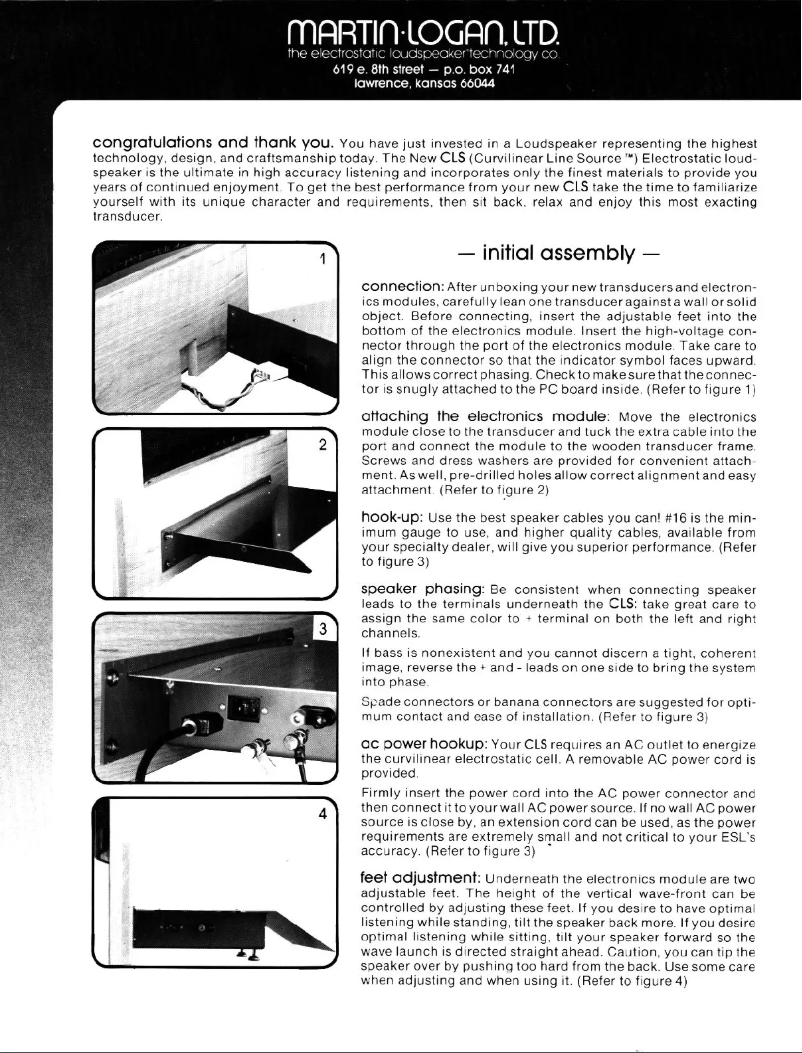 Image de la première page du manuel de l'appareil CLS