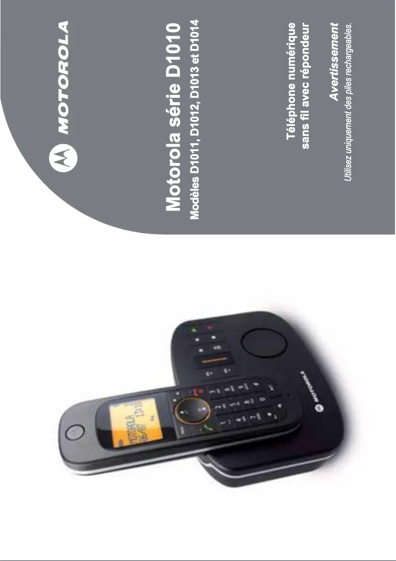 Página 1 del manual Manual de usuario Motorola D1010