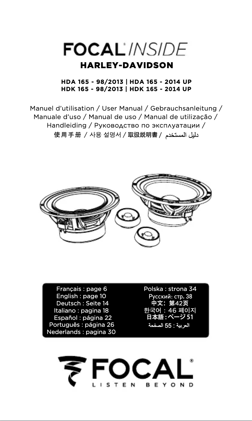 Image de la première page du manuel de l'appareil HDA 165-98/2013