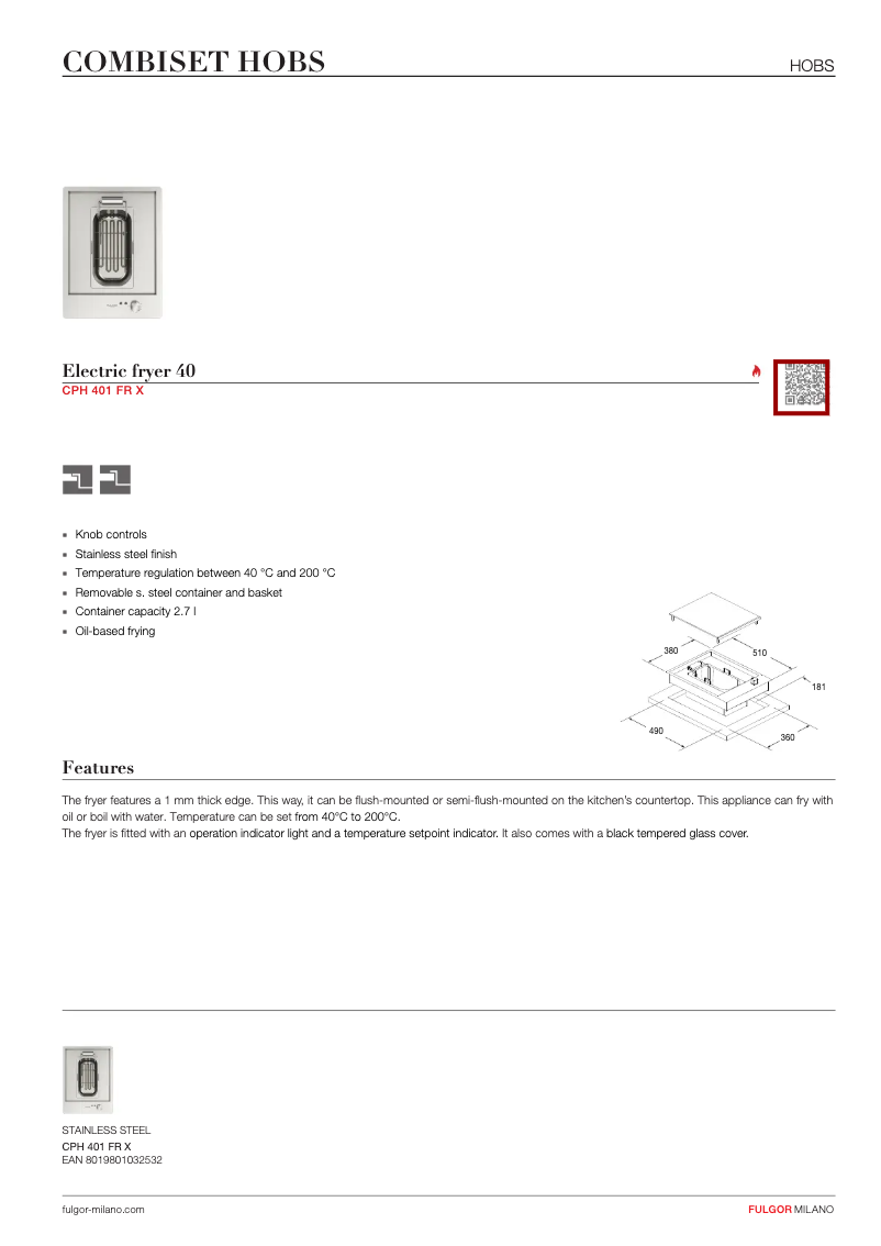 Image de la première page du manuel de l'appareil CPH 401 FR X