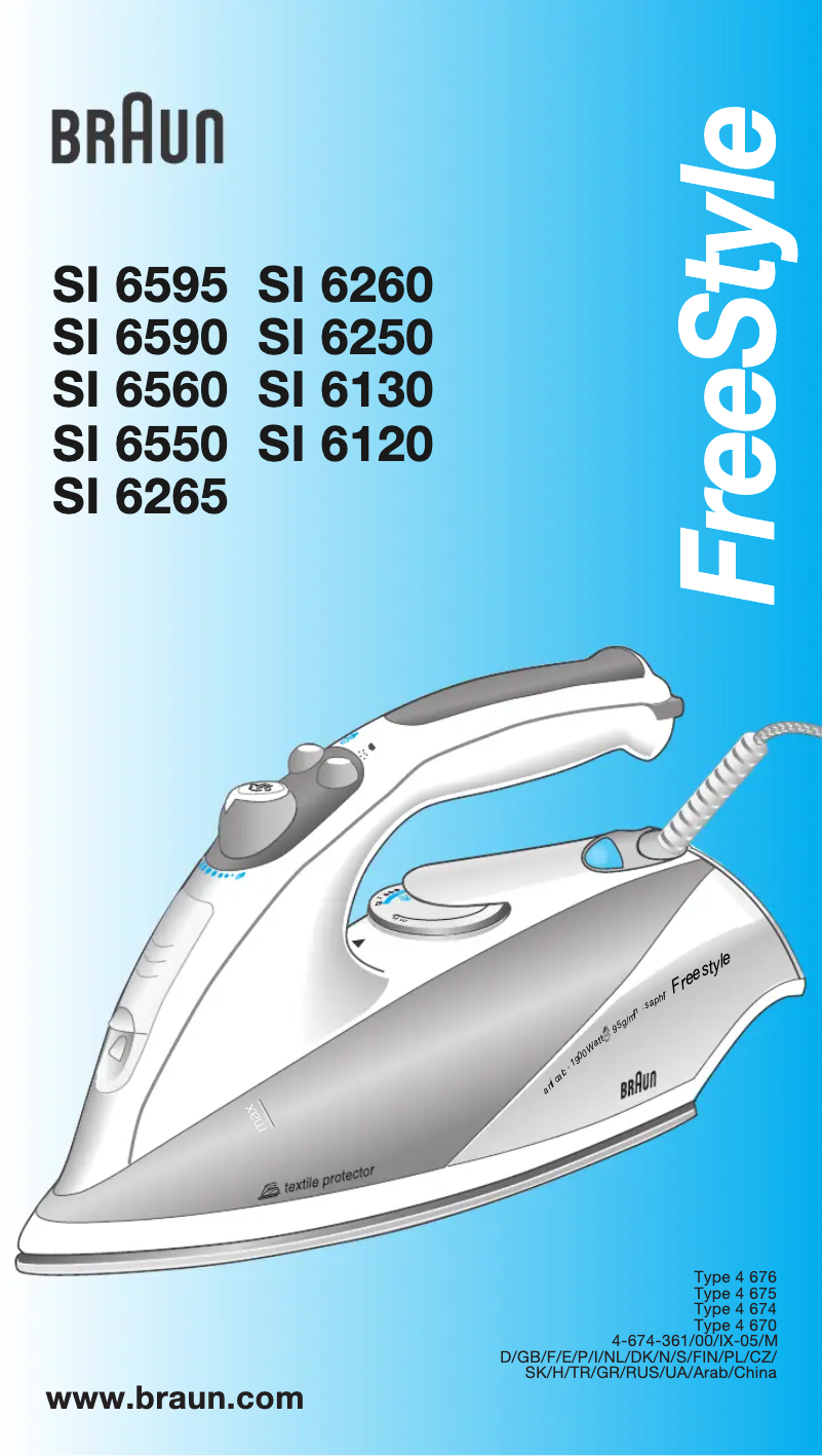 Página 1 del manual Manual de usuario Braun FreeStyle SI 6250