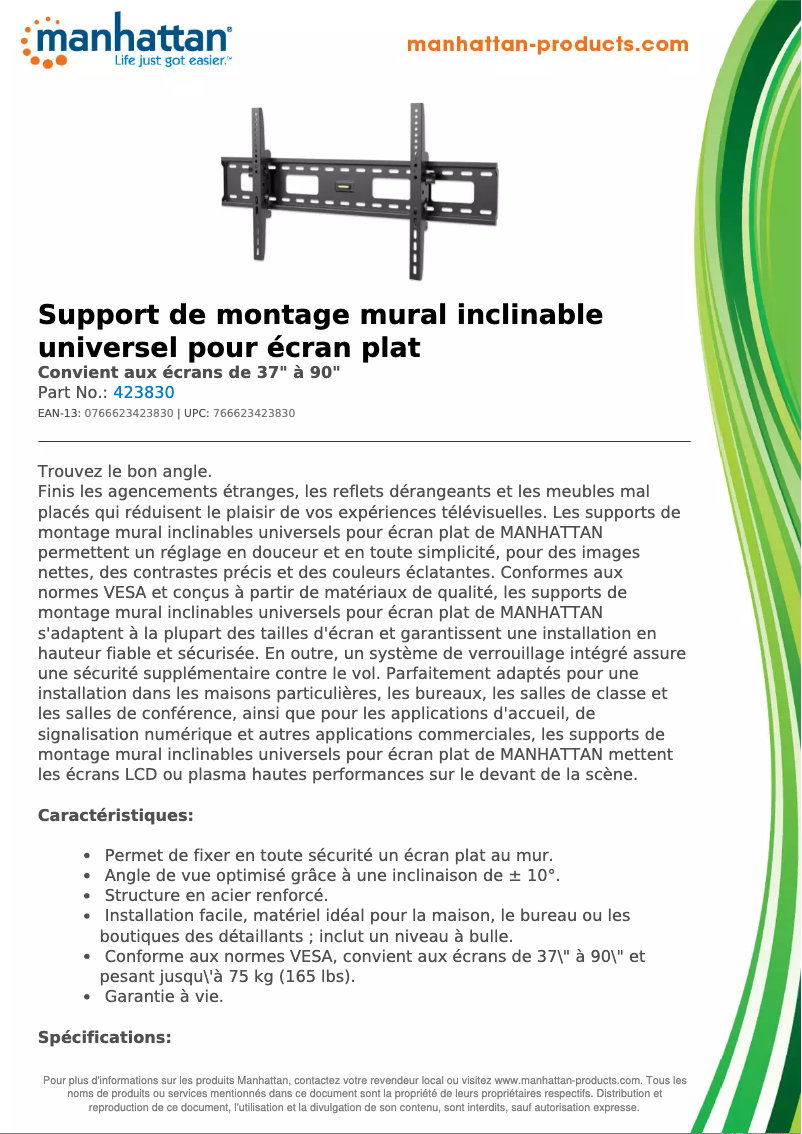 Image de la première page du manuel de l'appareil 423830