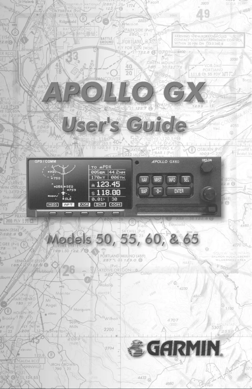 Page n°1 - Manuel utilisateur Garmin Apollo GX 50
