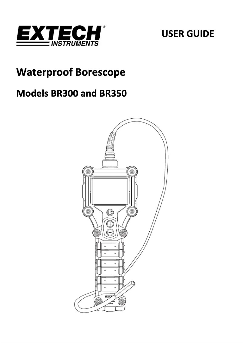 Page 1 of the manual User Manual Extech BR300