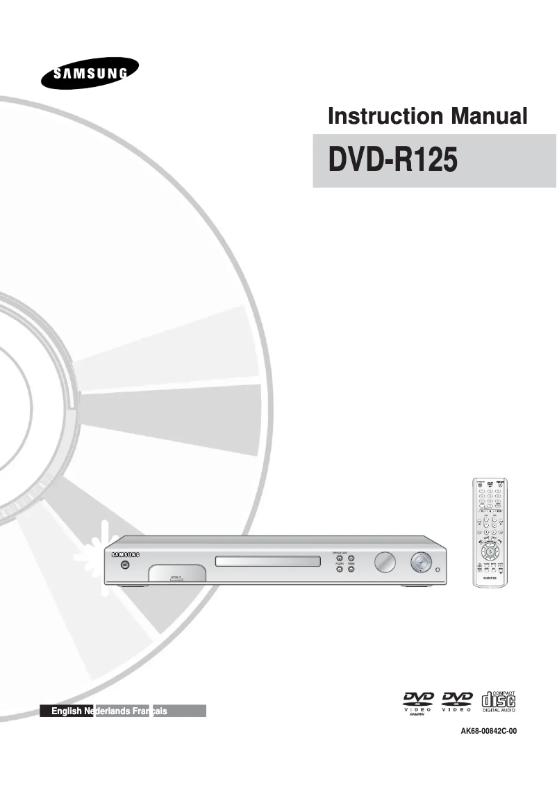 Page n°1 - Manuel utilisateur Samsung DVD-R125