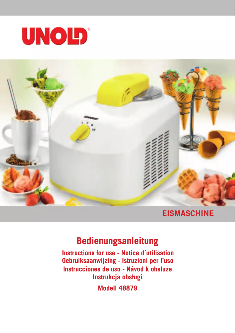 Página 1 del manual Manual de usuario Unold 48879