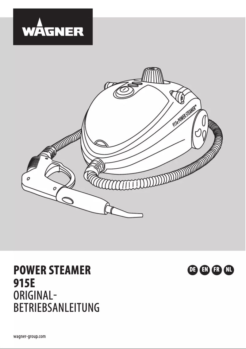 Page 1 de la notice Manuel utilisateur Wagner Power Steamer 915E