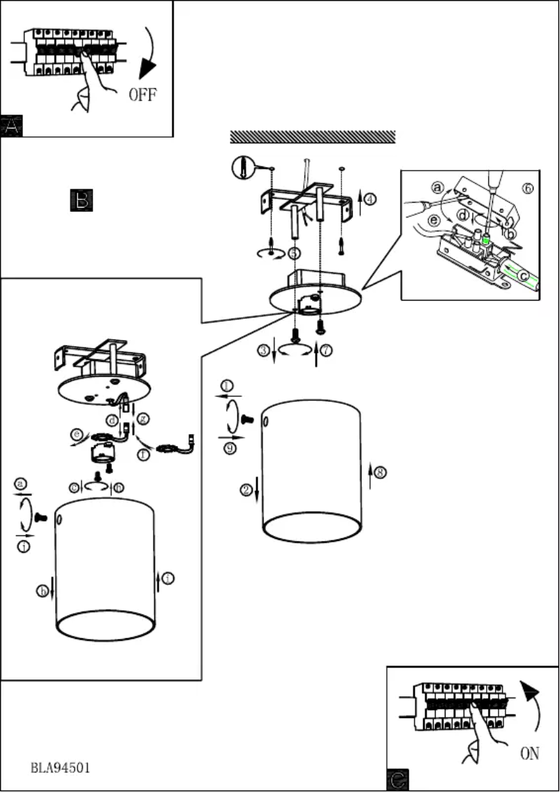 Page n°1 - Manuel utilisateur Eglo Palasso