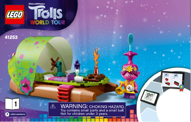 Page 1 de la notice Manuel utilisateur Lego Trolls 41253