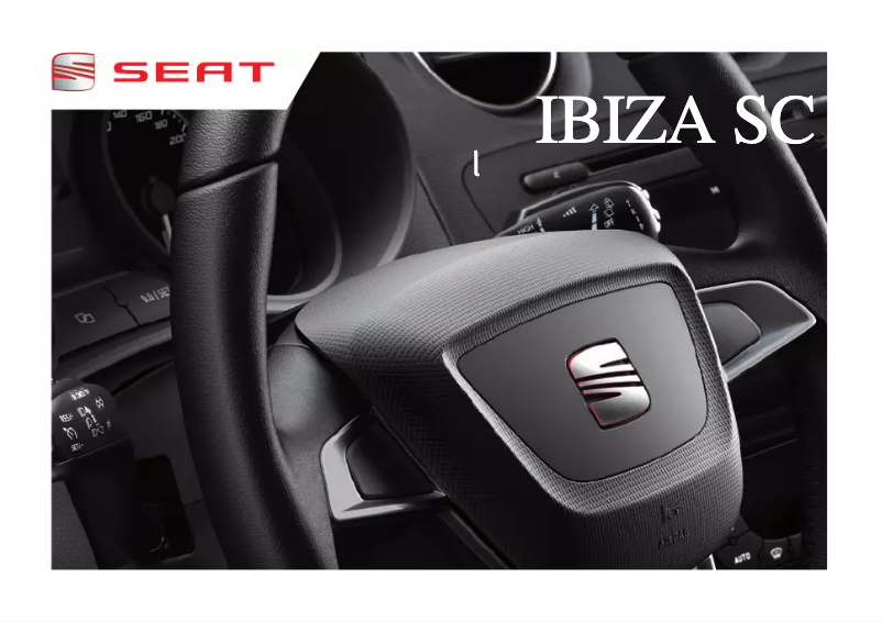 Page 1 de la notice Manuel utilisateur Seat Ibiza SC (2012)