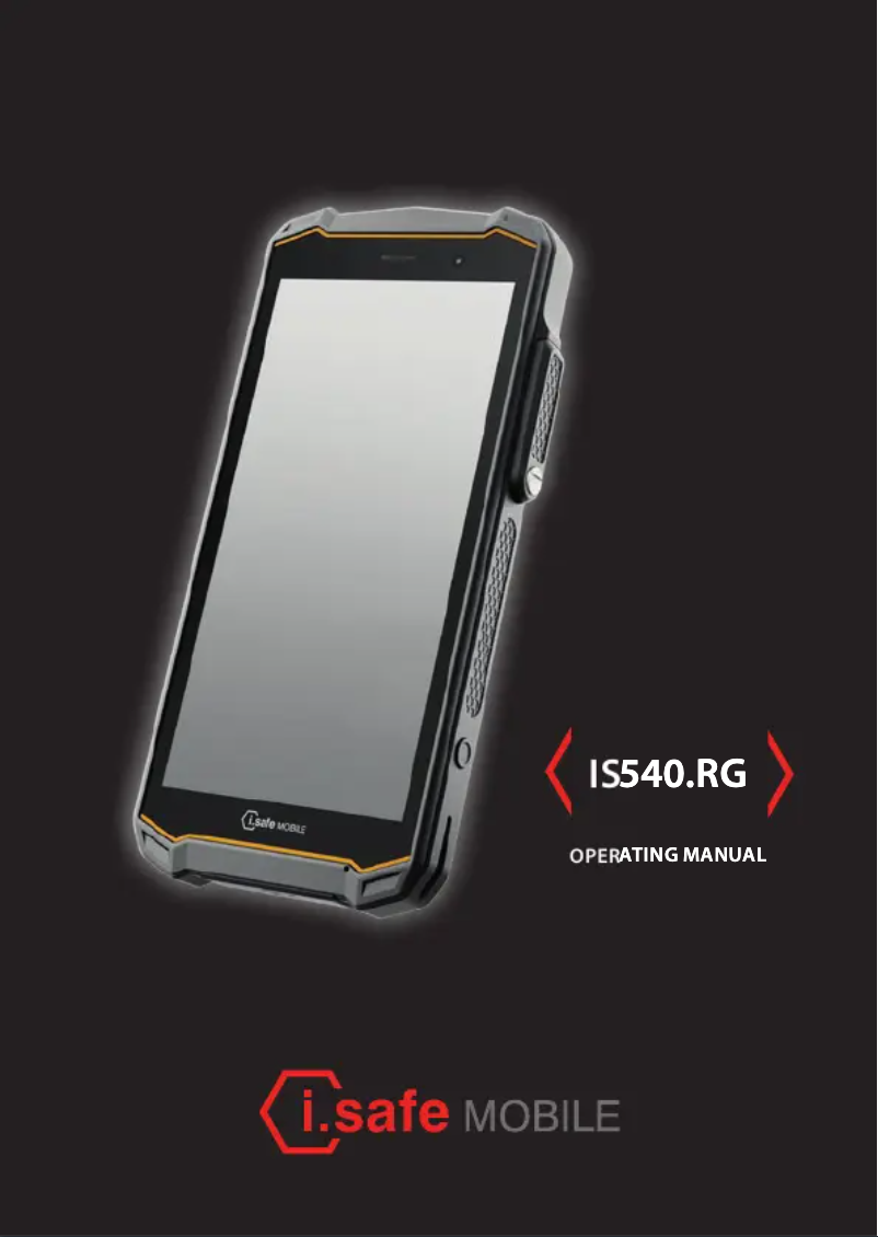 Image de la première page du manuel de l'appareil IS540.RG