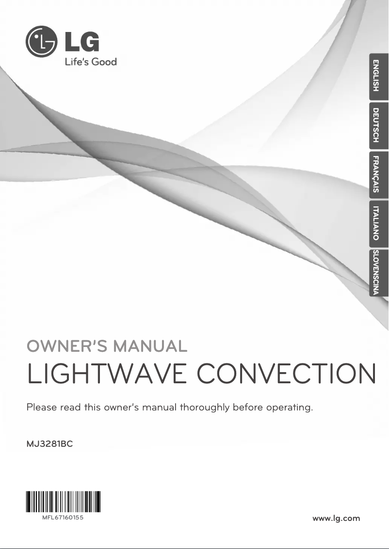 Página 1 del manual Manual de usuario LG MJ3281BCS