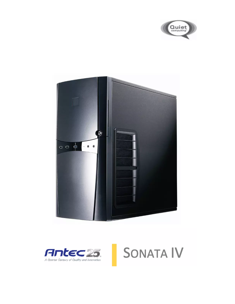 Page 1 de la notice Manuel utilisateur Antec Sonata IV