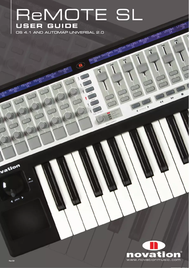 Image de la première page du manuel de l'appareil Remote 61SL MKII