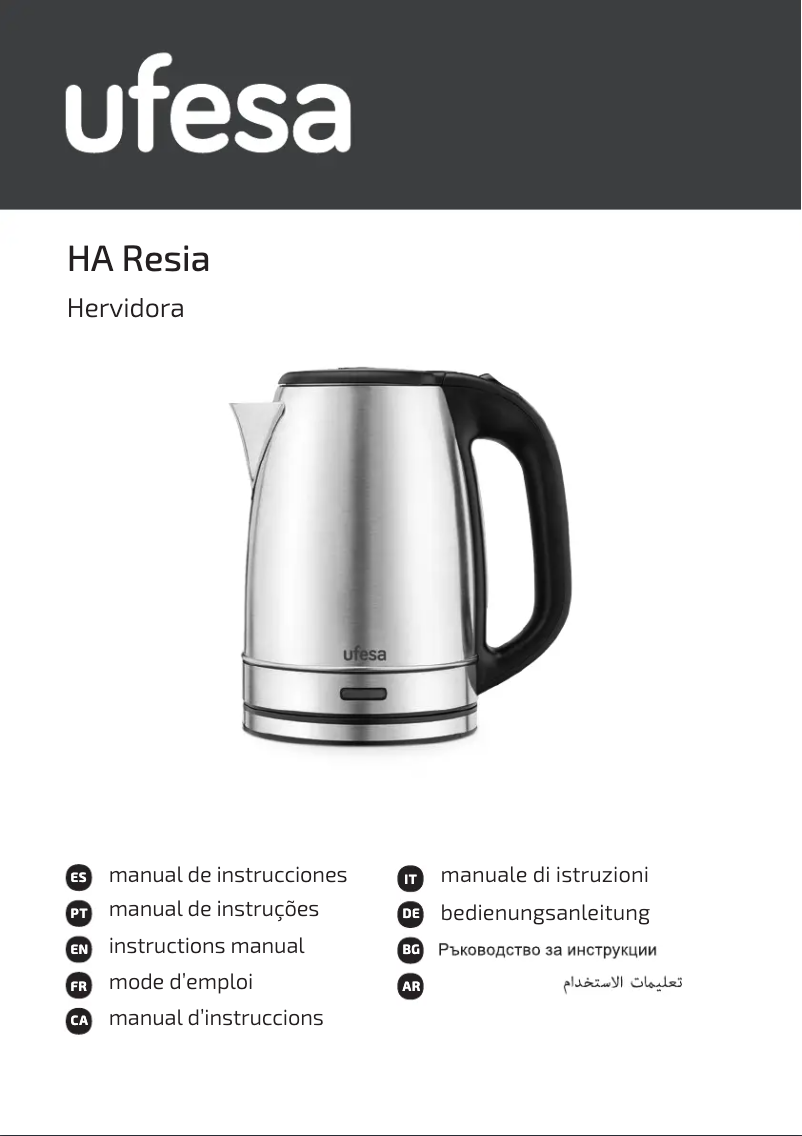 Page n°1 - Manuel utilisateur Ufesa Resia