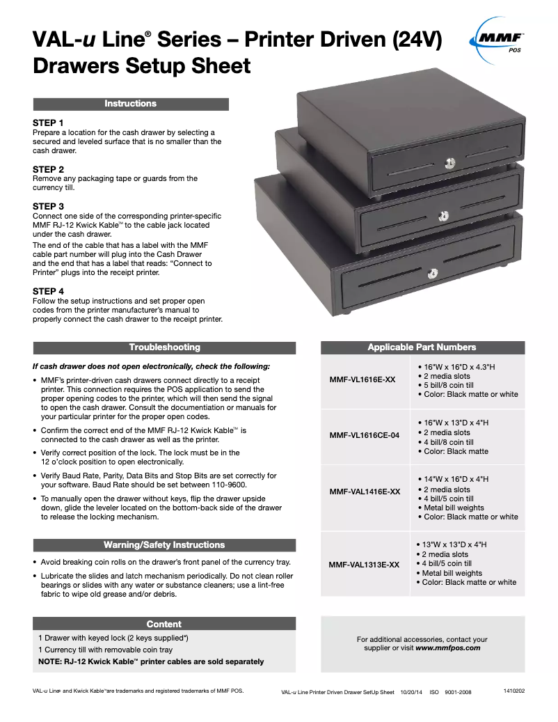 Image de la première page du manuel de l'appareil MMF-VL16USB-04
