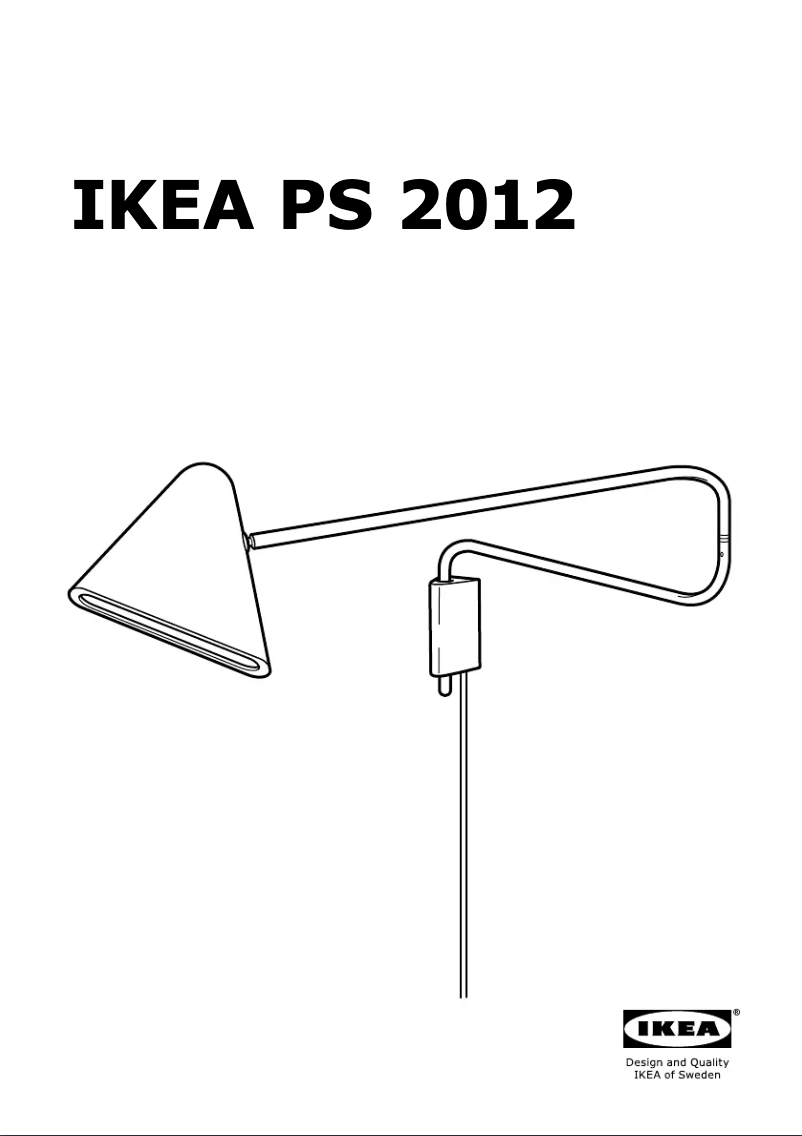 Page 1 de la notice Manuel utilisateur Ikea PS 2012 (wall)
