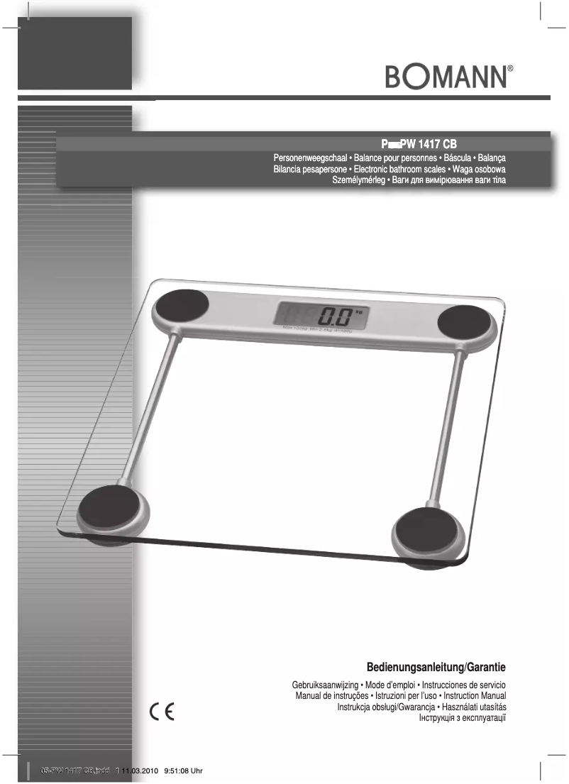Image de la première page du manuel de l'appareil PW 1417 CB