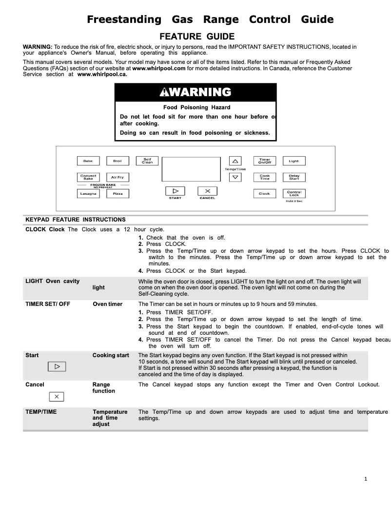Image de la première page du manuel de l'appareil WFG550S0LW