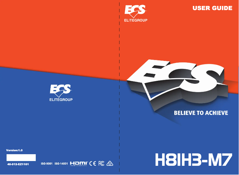 Page n°1 - Manuel utilisateur ECS H81H3-M7