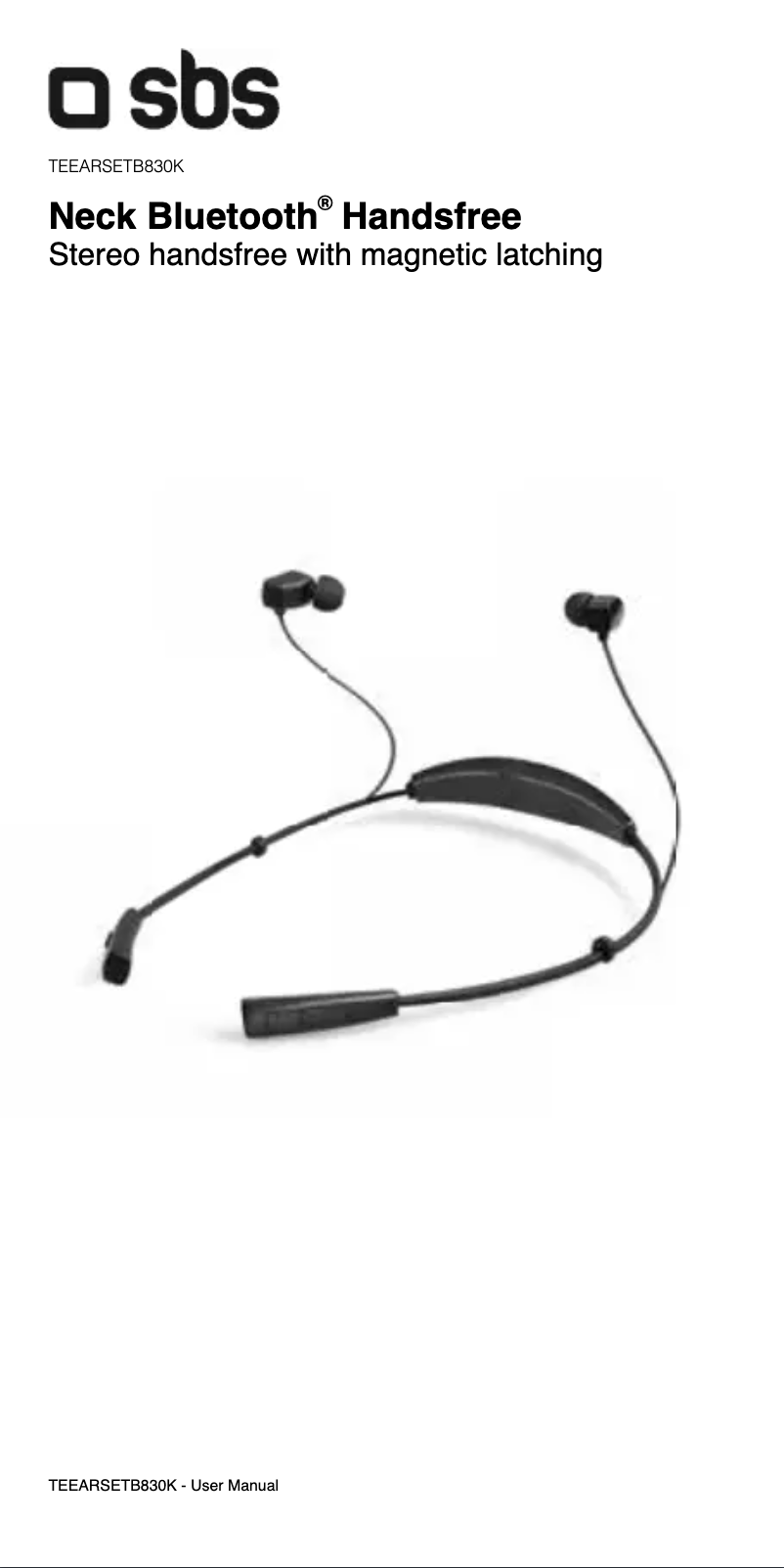 First page image of the manual for BT830