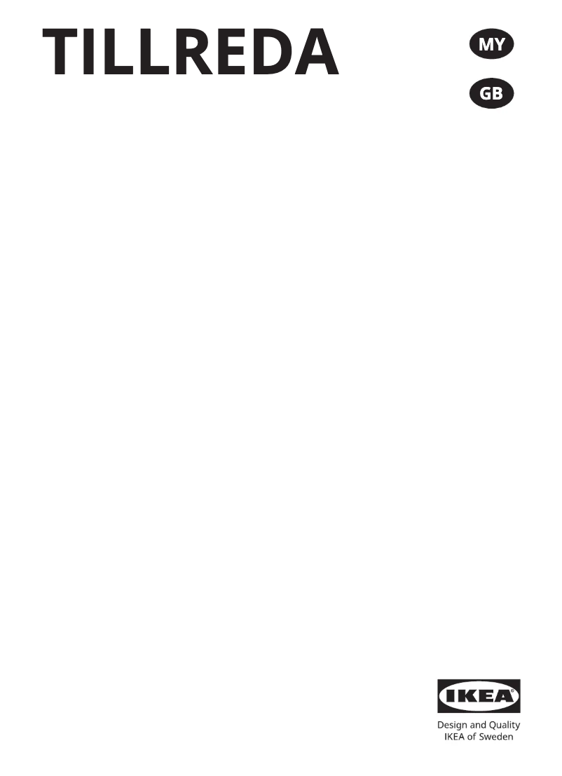 Image de la première page du manuel de l'appareil TILLREDA 905.464.83