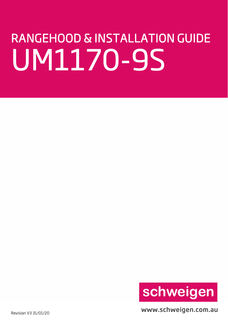 Image de la première page du manuel de l'appareil UM1170-9S