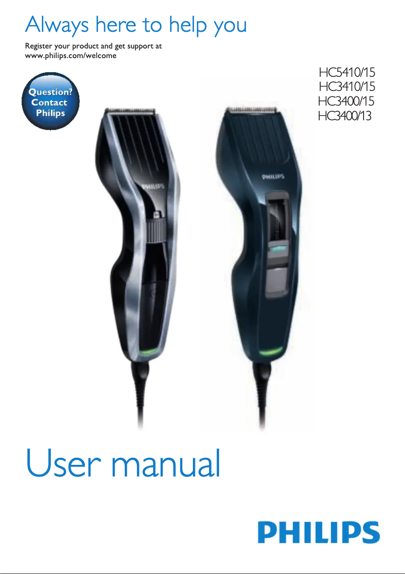 First page image of the manual for Series 3000 HC3400