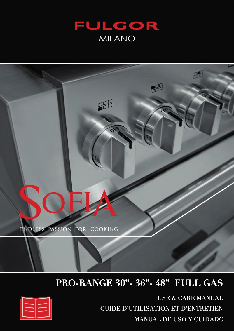 Page n°1 - Manuel utilisateur Fulgor Milano F6PGR366S2