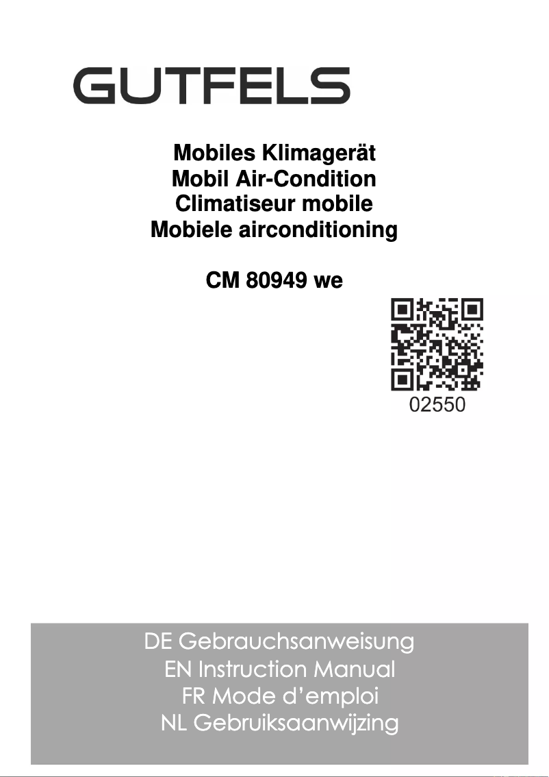 Page 1 de la notice Mode d'emploi GUTFELS CM 80949 we