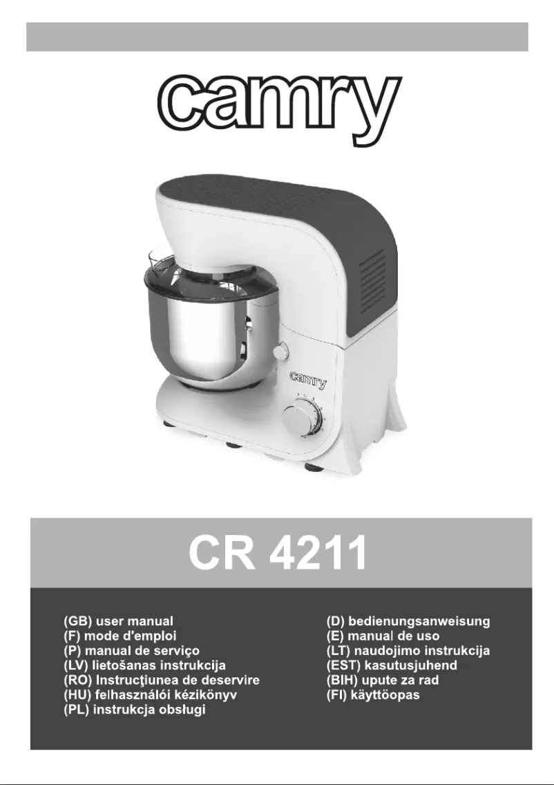 Page 1 de la notice Manuel utilisateur Camry CR 4211