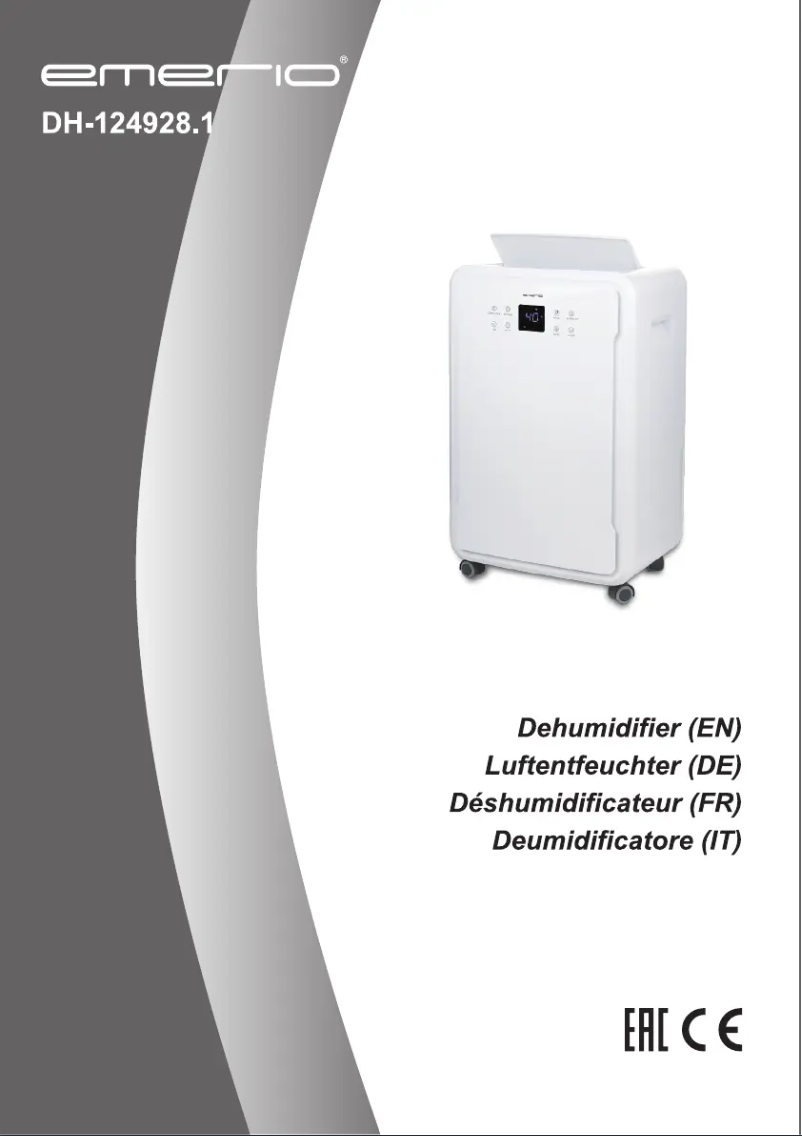 Página 1 del manual Manual de usuario Emerio DH-124928.1