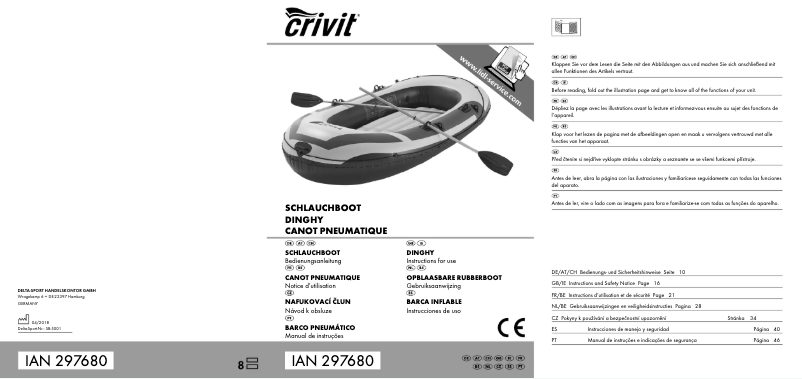 Page 1 de la notice Manuel utilisateur Crivit IAN 297680
