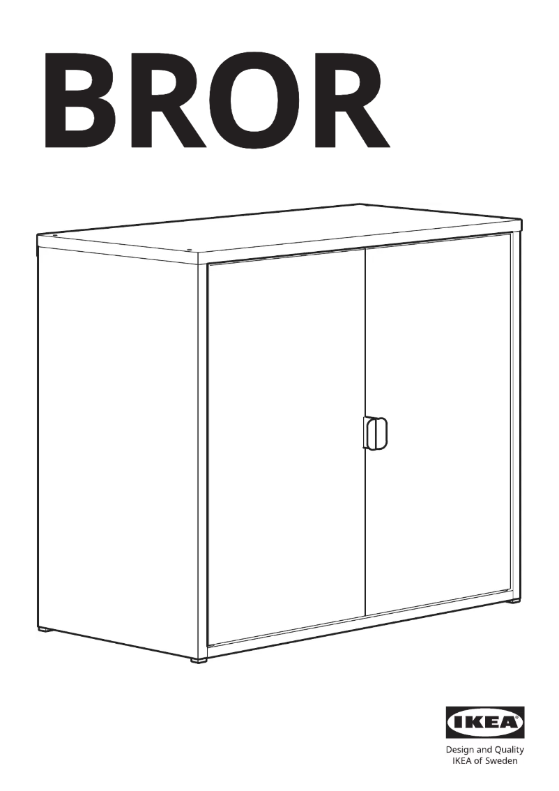 First page image of the manual for BROR