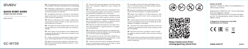 Image de la première page du manuel de l'appareil GC-W150