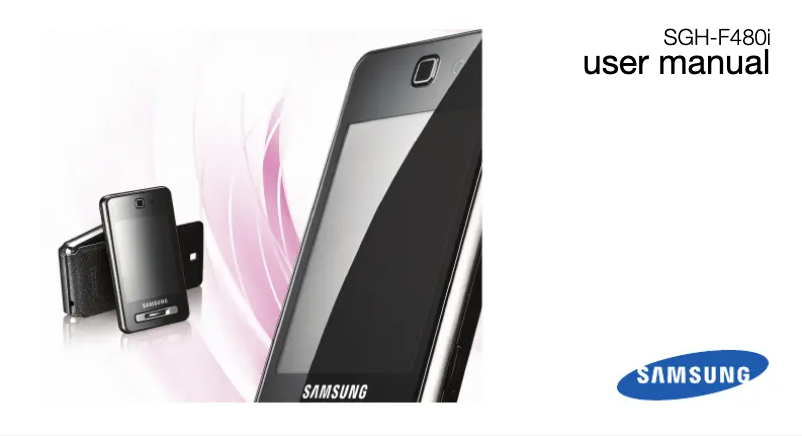 Page 1 de la notice Manuel utilisateur Samsung F480i