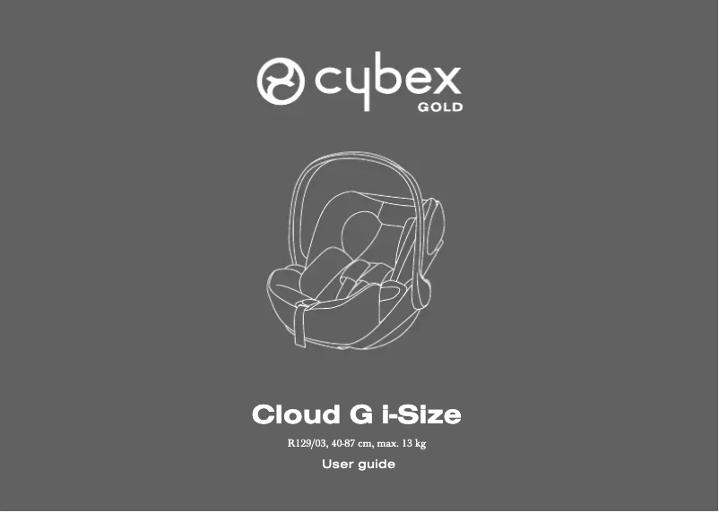 Page 1 de la notice Manuel utilisateur Cybex Cloud G i-Size