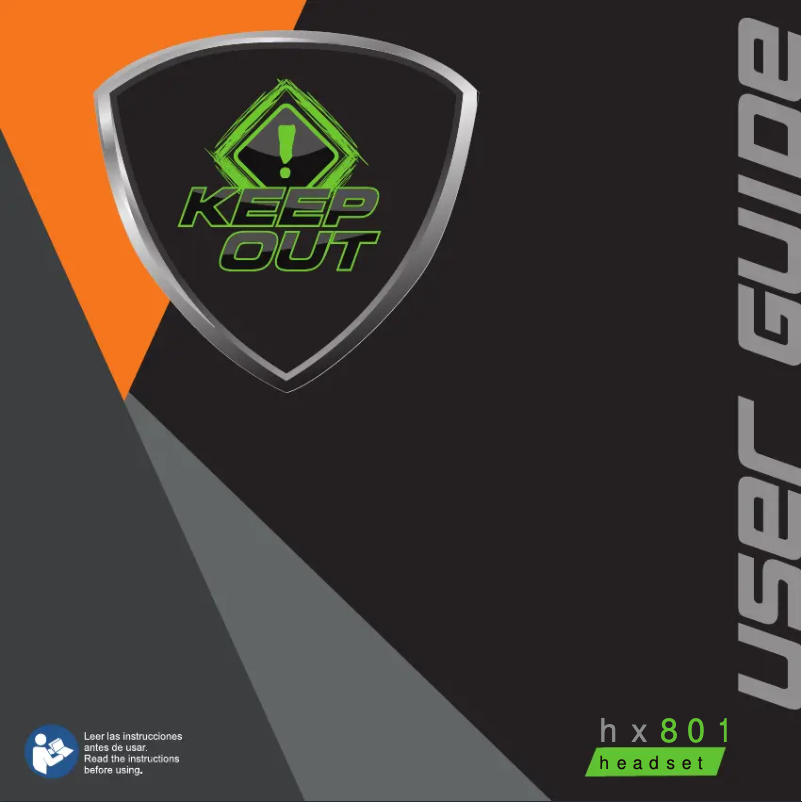 Page n°1 - Manuel utilisateur KeepOut HX801