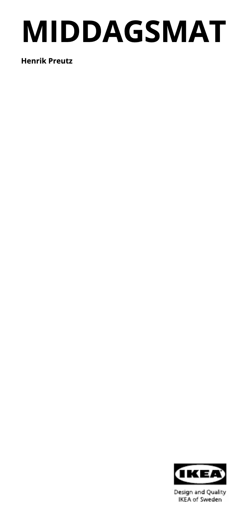 Page 1 de la notice Manuel utilisateur Ikea MIDDAGSMAT 205.452.22