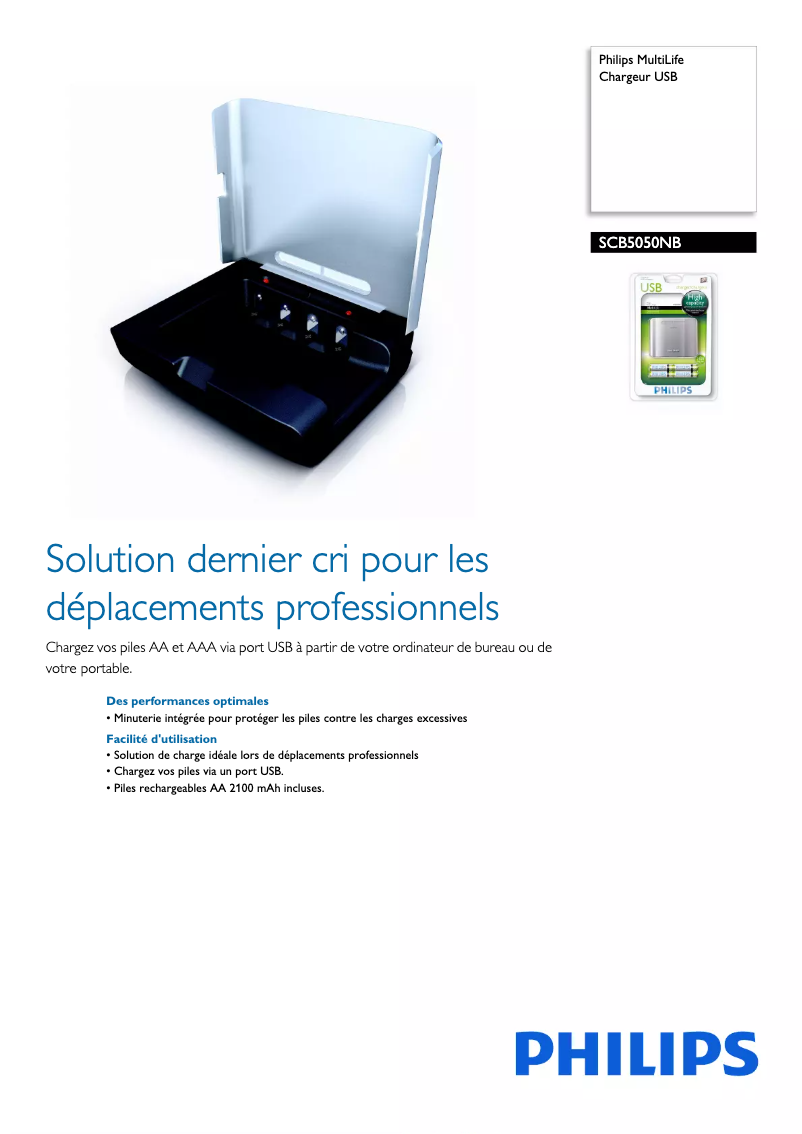 Image de la première page du manuel de l'appareil MultiLife SCB5050NB