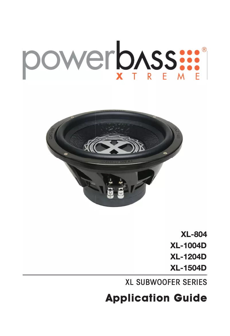 Page n°1 - Manuel utilisateur PowerBass Xtreme XL-804