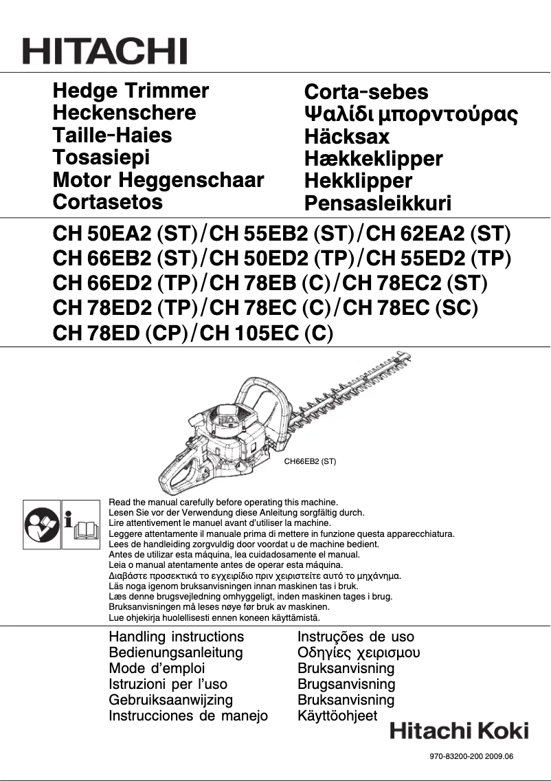 Page 1 de la notice Manuel utilisateur Hitachi CH 78EC2 (ST)