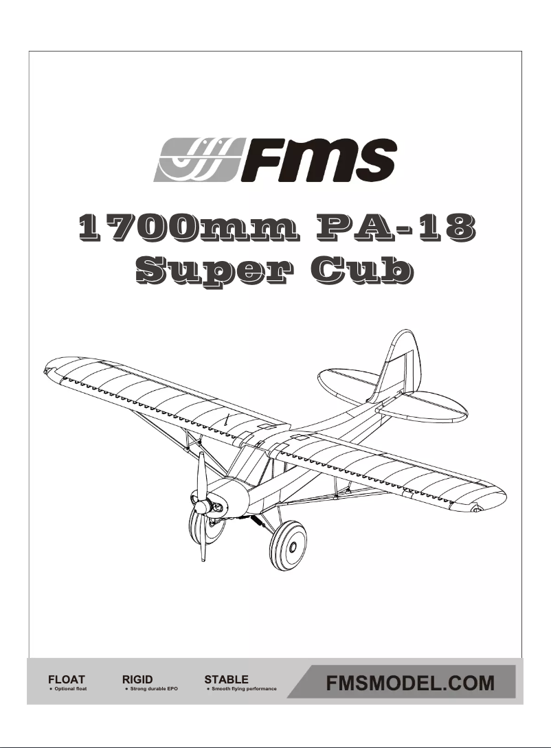 Page 1 de la notice Manuel utilisateur FMS PA-18 Super Cub