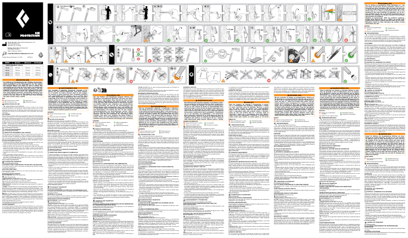 Page 1 de la notice Manuel utilisateur Black Diamond Ultralight Ice Screw