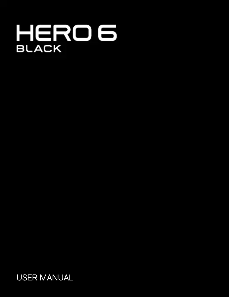 Image de la première page du manuel de l'appareil HERO 6
