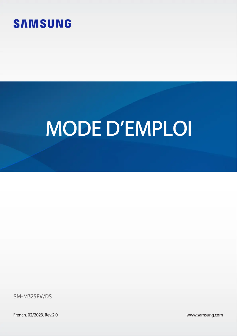 Page 1 de la notice Manuel utilisateur Samsung Galaxy M32