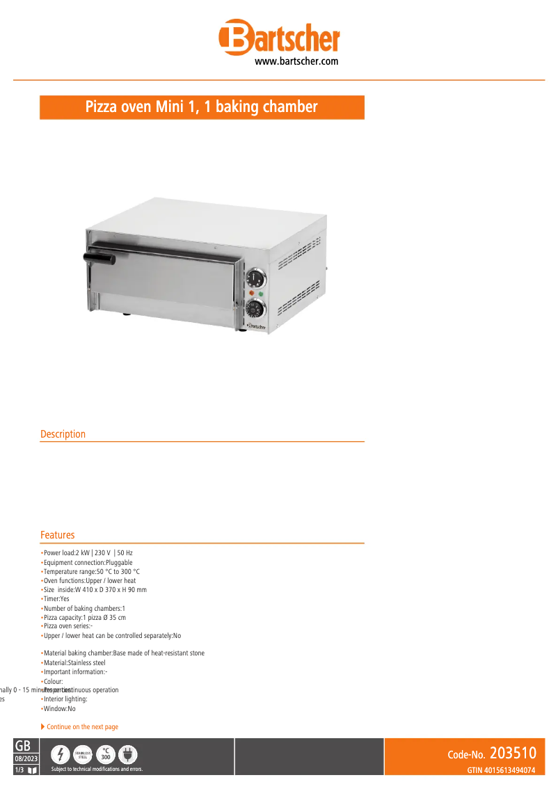 Image de la première page du manuel de l'appareil Mini 1